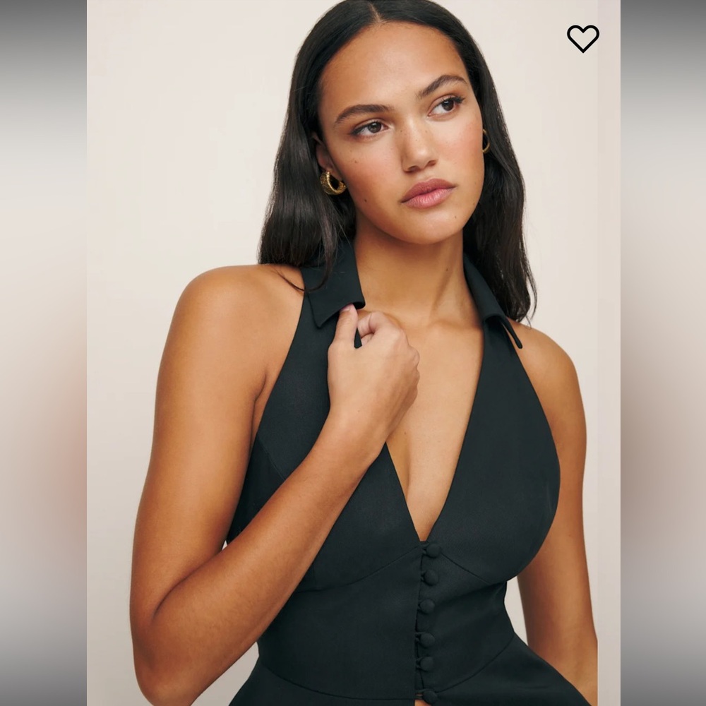 Reformation Rylan Top Black - Size 4 - Picture 4 of 7